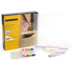 LED Light-Up Writing Board with Markers - Acrylic Message pad with stand - Image 3