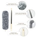 Grey Flexible Microfiber Duster-Bendable Long Reach Cleaning Brush for Home & Office