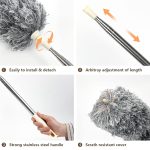 Grey Flexible Microfiber Duster-Bendable Long Reach Cleaning Brush for Home & Office - Image 3